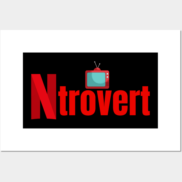 Netflix Introvert Wall Art by wanderingteez